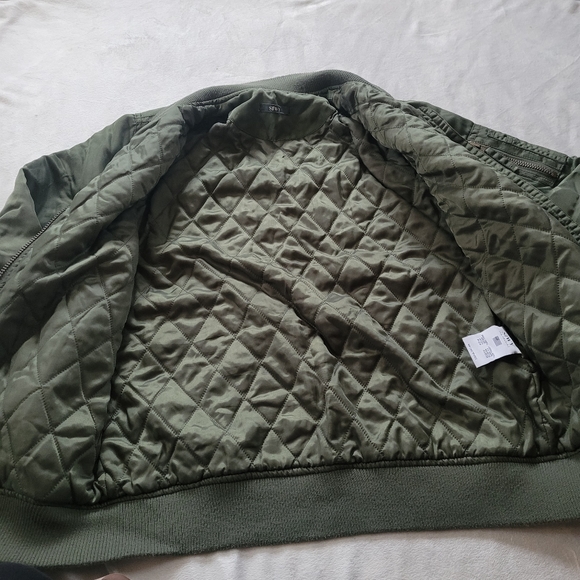 SIWY Army Green Bomber Jacket - Picture 10 of 16
